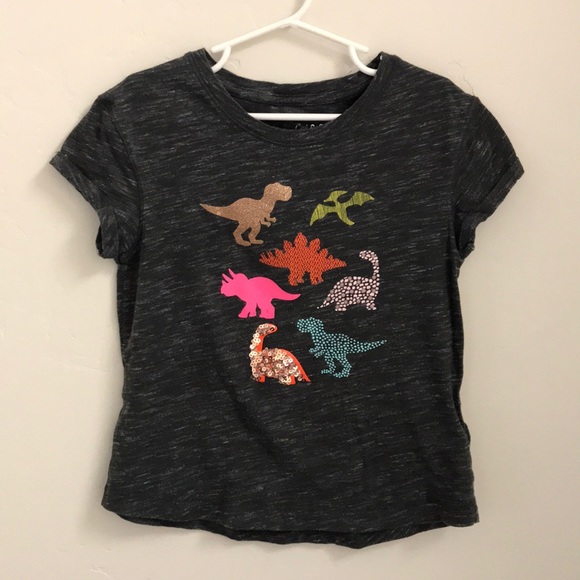 Cat Jack S 66x Sequin Dinosaur Tshirt 